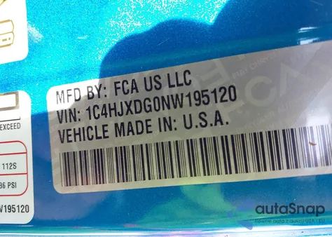 2022 Jeep Wrangler Unlimited Sport S 4X4 из США, поврежденный, VIN 1C4HJXDG0NW195120